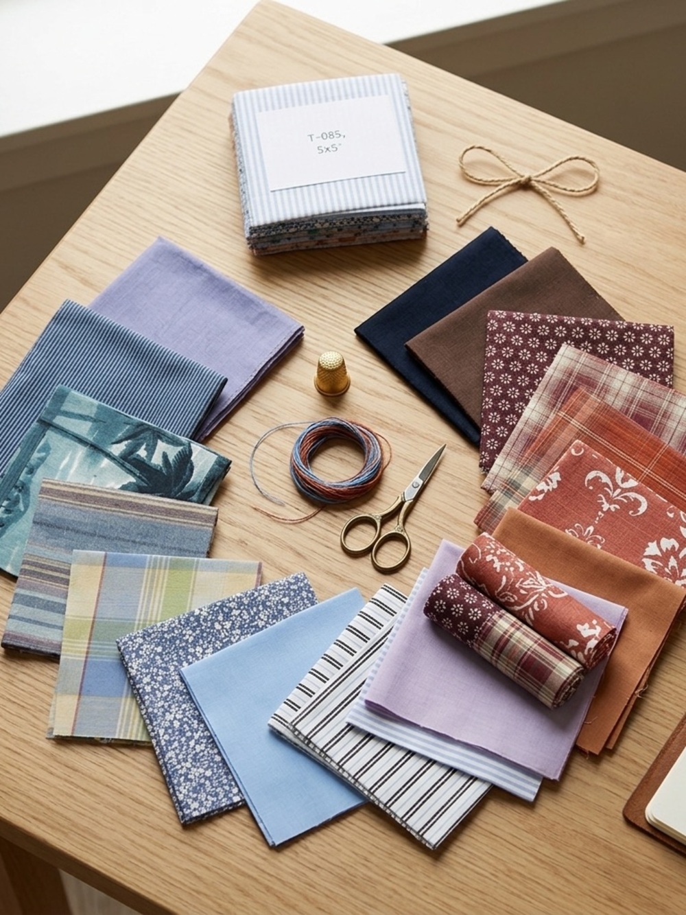 150pcs Timber & Tide pre cut charm pack 5" squares cotton fabric quilt#85